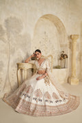 WHITE LEHENGA WITH INTRICATE ELEPHANT ZARI WORK – ROYAL FESTIVE WEAR