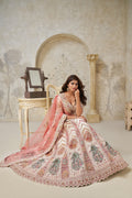 DESIGNER LEHENGA WITH PAISLEY MOTIFS & WHITE DORI WORK – FESTIVE & BRIDAL WEAR