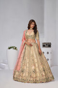 DESIGNER CREAM RAW SILK LEHENGA – FESTIVE GLAM COLLECTION