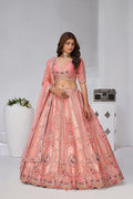 PINK PERFECTION RAW SILK BRIDAL LEHENGA – PREMIUM WEDDING WEAR