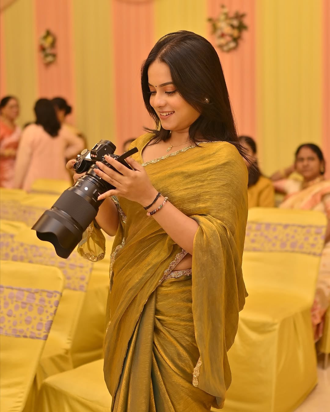 LUXURIOUS TWO-TONE FENDY CHIFFON SAREE