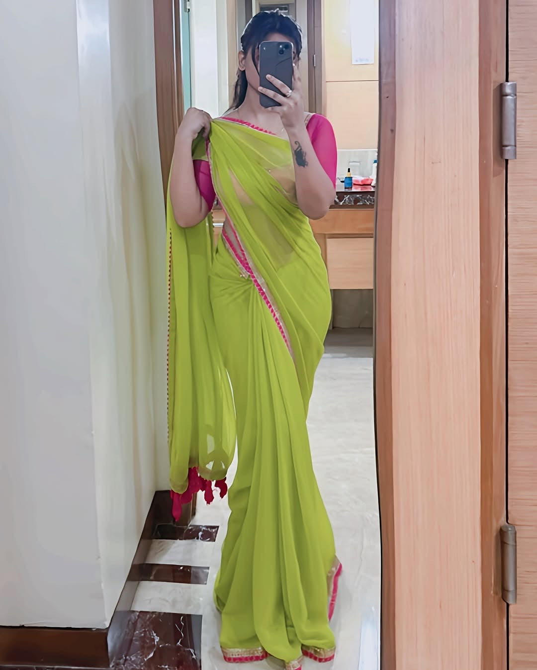 DESIGNER LOOK MUL-MUL COTTON SAREE