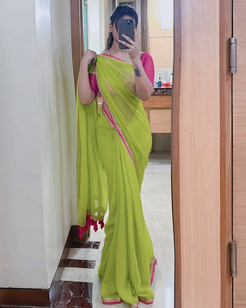 DESIGNER LOOK MUL-MUL COTTON SAREE