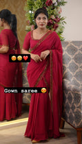 DESIGNER LOOK PARTY WEAR GOWN SAREE