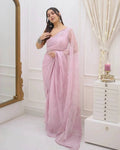 DESIGNER LOOK PINK COLOR KOTA CHEX SAREE
