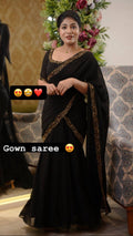 DESIGNER LOOK PARTY WEAR GOWN SAREE
