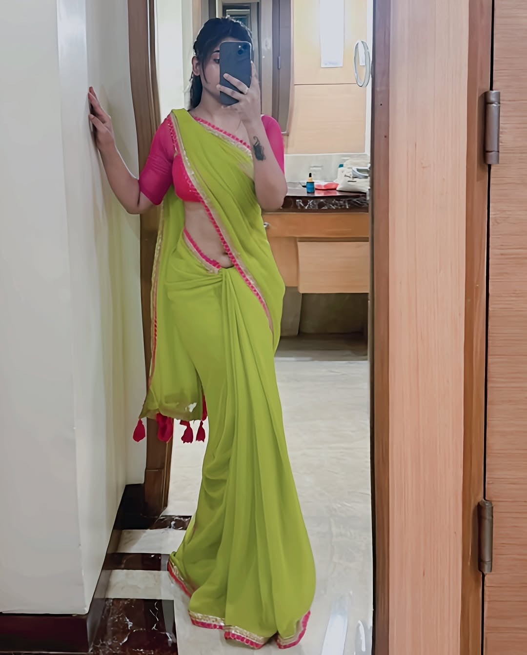 DESIGNER LOOK MUL-MUL COTTON SAREE