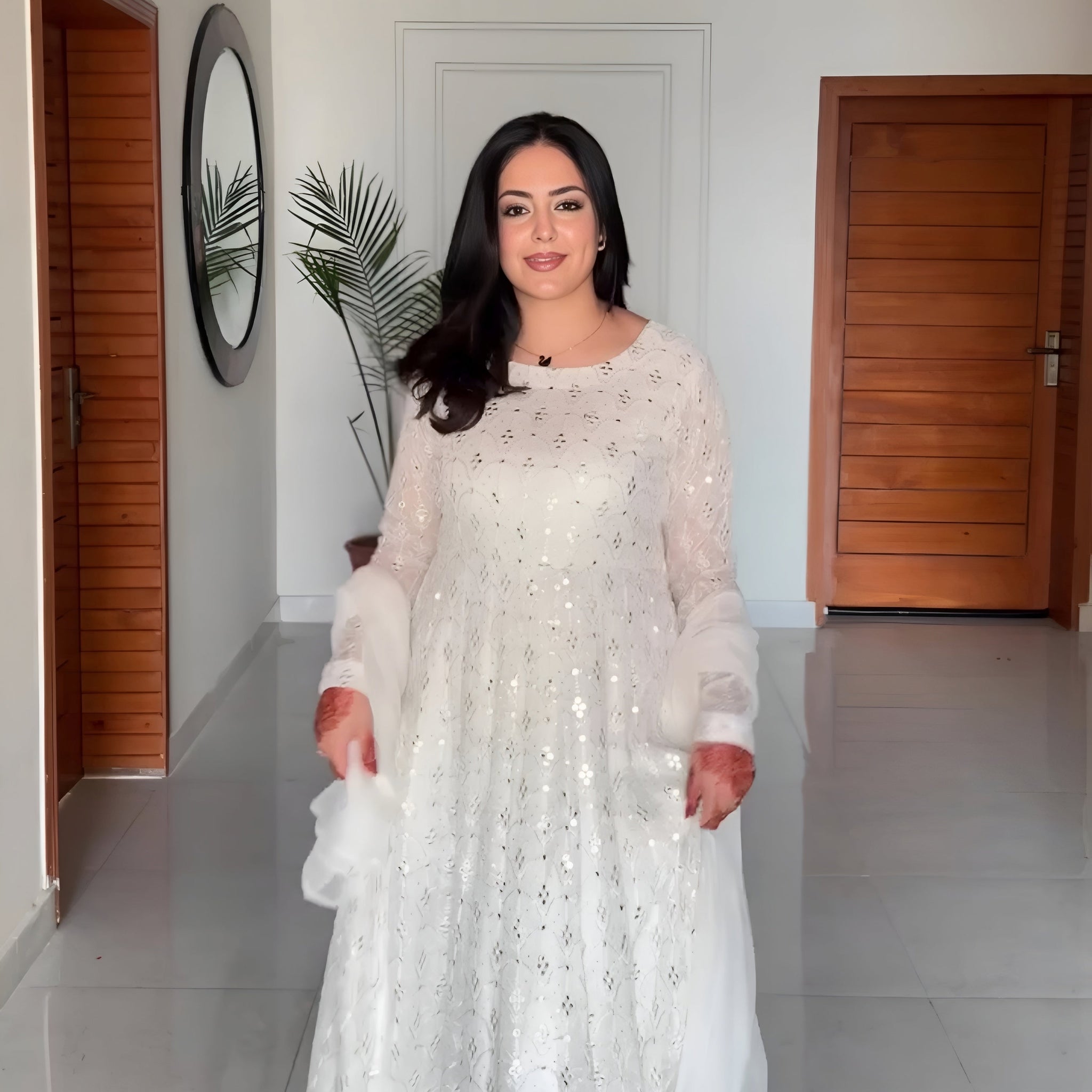 TRENDY READYMADE ANARKALI PLAZO SUIT SET