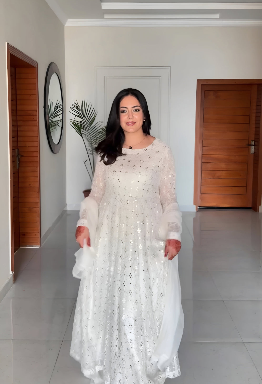 TRENDY READYMADE ANARKALI PLAZO SUIT SET