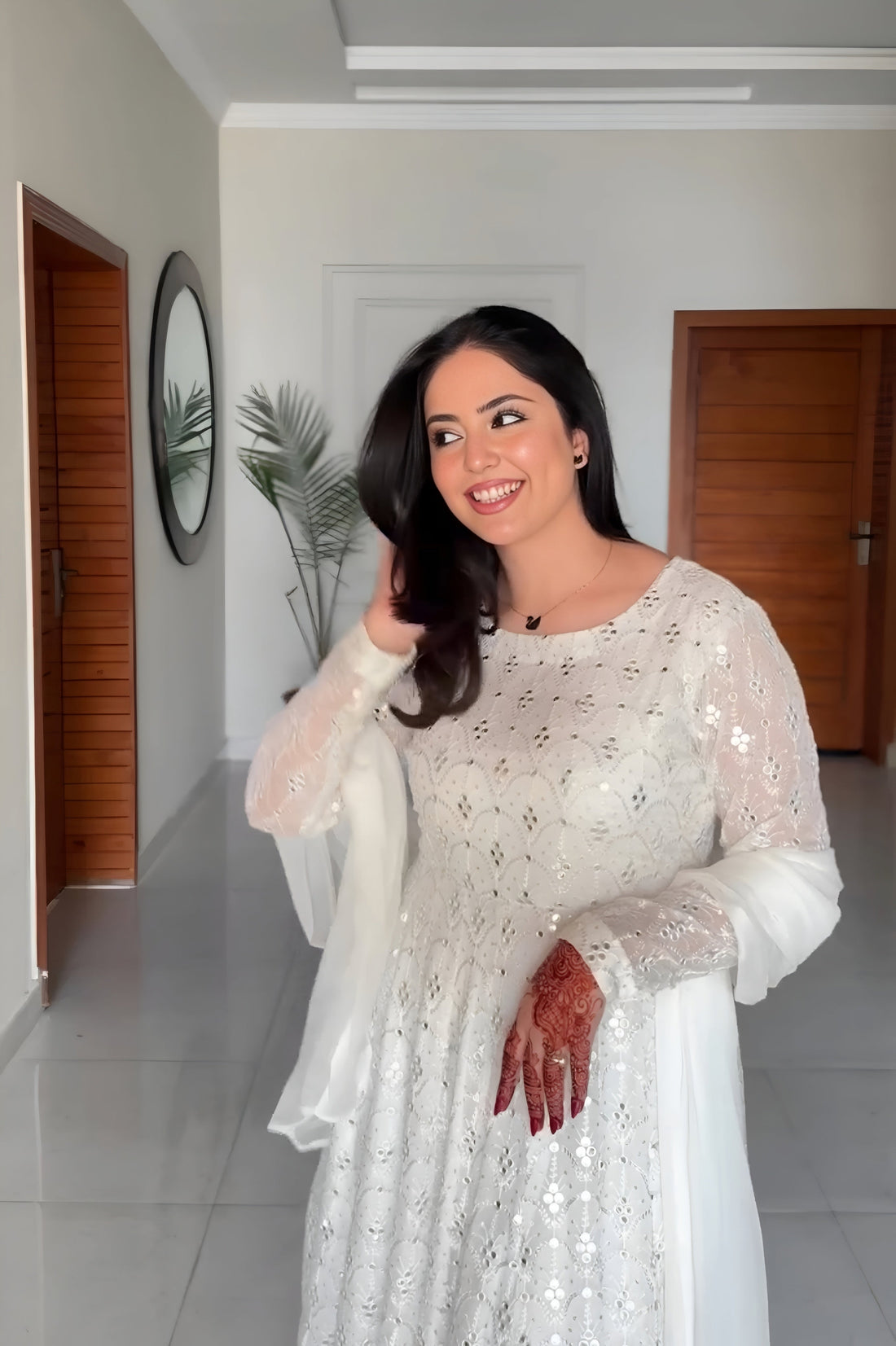 TRENDY READYMADE ANARKALI PLAZO SUIT SET