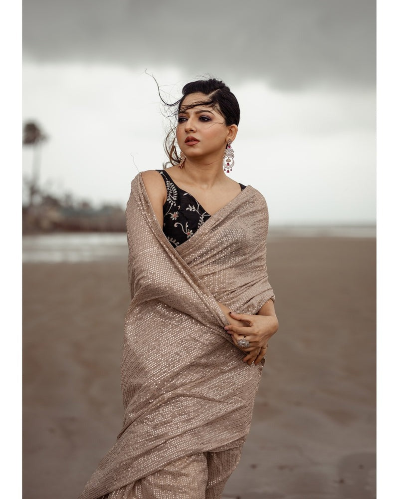 SHIMMER & SHINE IN OUR SKIN SEQUENCE SAREE