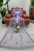 LAVENDER COLOR BEAUTIFUL DESIGNER THREAD & SEQUENCE WORK SAREE
