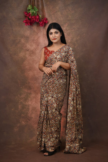 FABVILLA ZIP GOWN IN FAUX GEORGETTE WITH RICH DIGITAL PRINT AND MATCHING DUPATTA