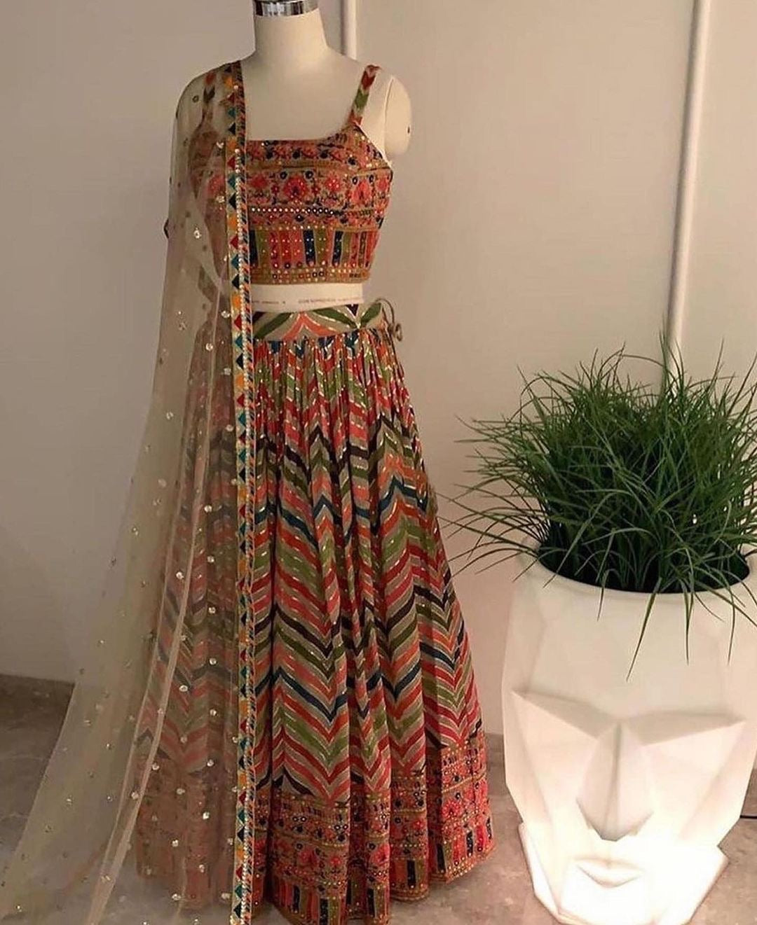 NEW PARTY WEAR LEHENGA CHOLI WITH DUPATTA