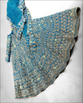 EMBROIDERED CORDING SEQUENCE BLUE WADDING LEHENGA CHOLI