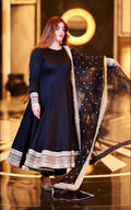 CLASSIC BLACK ANARKALI SUIT IN PREMIUM RAYON COTTON