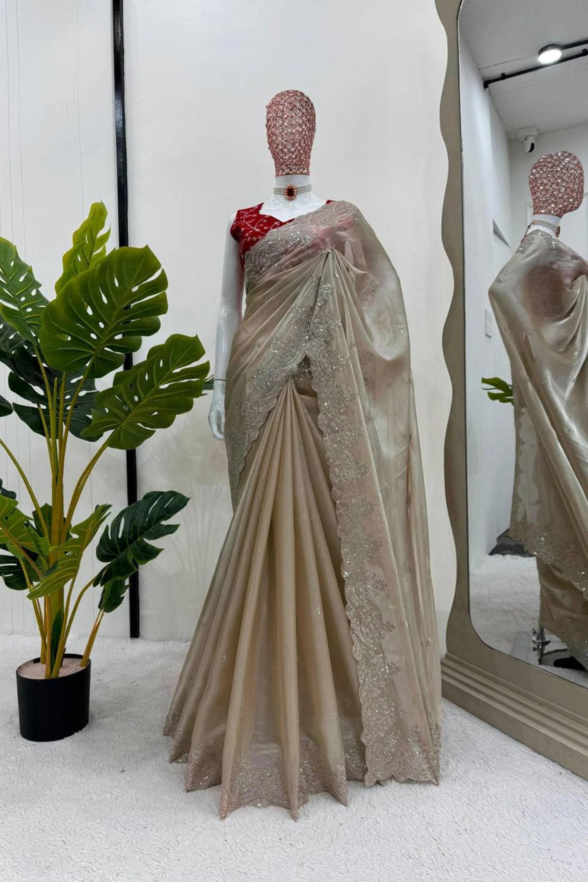 ELEGANT DESIGNER SAREE FOR WEDDINGS AND FESTIVE OCCASIONS