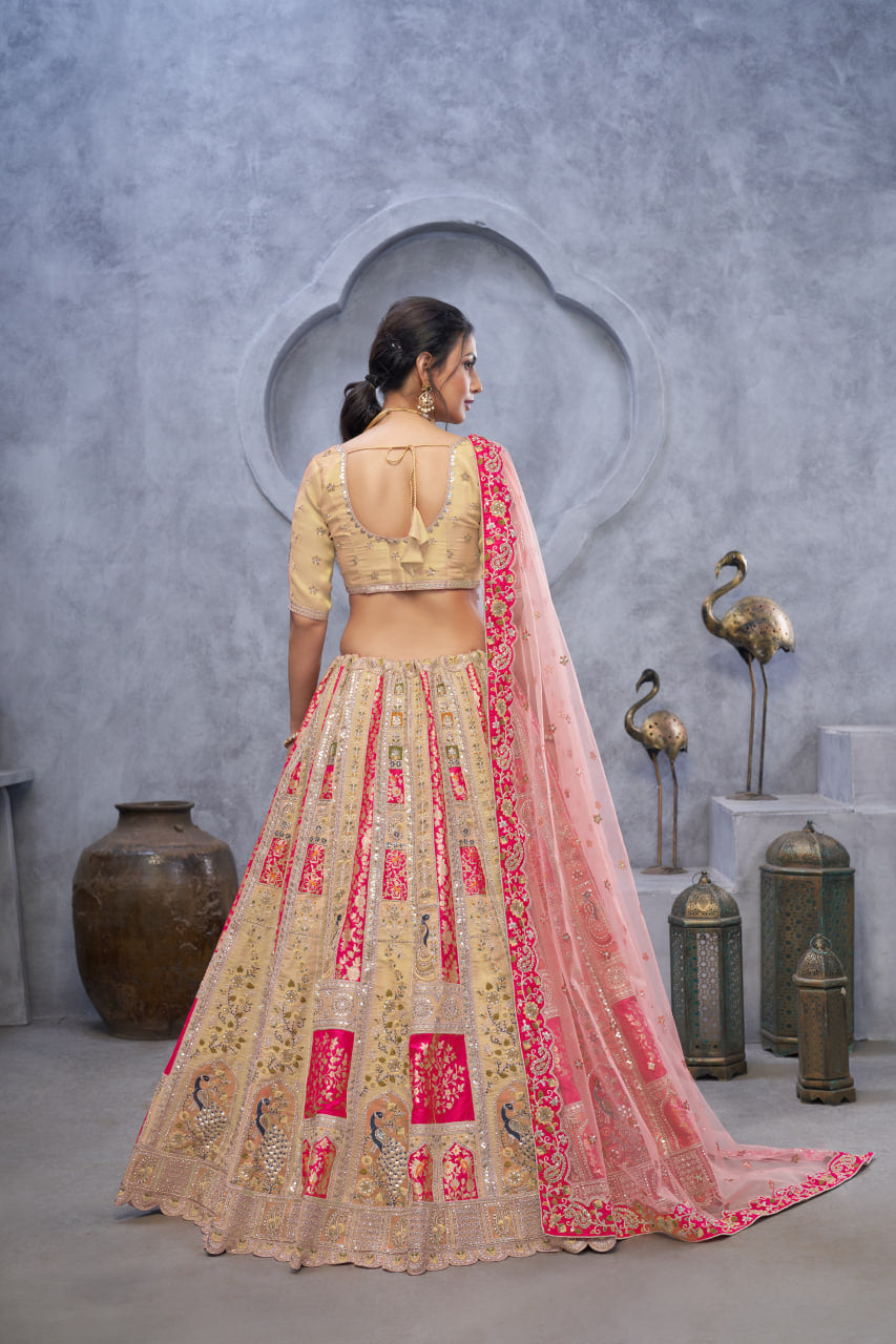 RADIANT MAGENTA (RANI) BRIDAL SILK LEHENGA – BOLD ELEGANCE FOR THE MODERN BRIDE