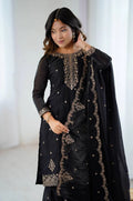 BLACK KEDIYA STYLE SHARARA SUIT