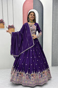 ROYAL BLUE VICHITRA LEHENGA CHOLI SET