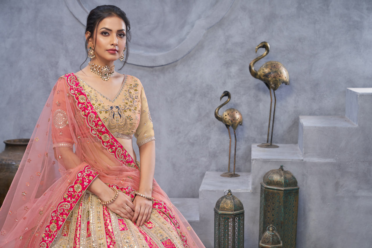 RADIANT MAGENTA (RANI) BRIDAL SILK LEHENGA – BOLD ELEGANCE FOR THE MODERN BRIDE
