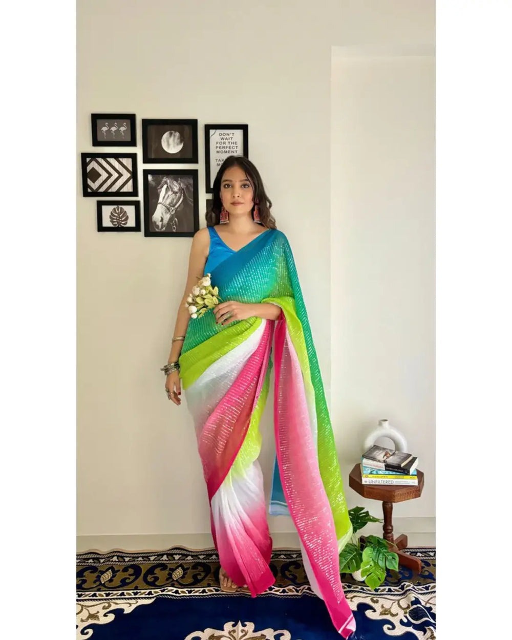 BEAUTIFUL CRUSH SEQUENCE SAREE IS THE PERFECT ADDITION TO YOUR WARDROBE